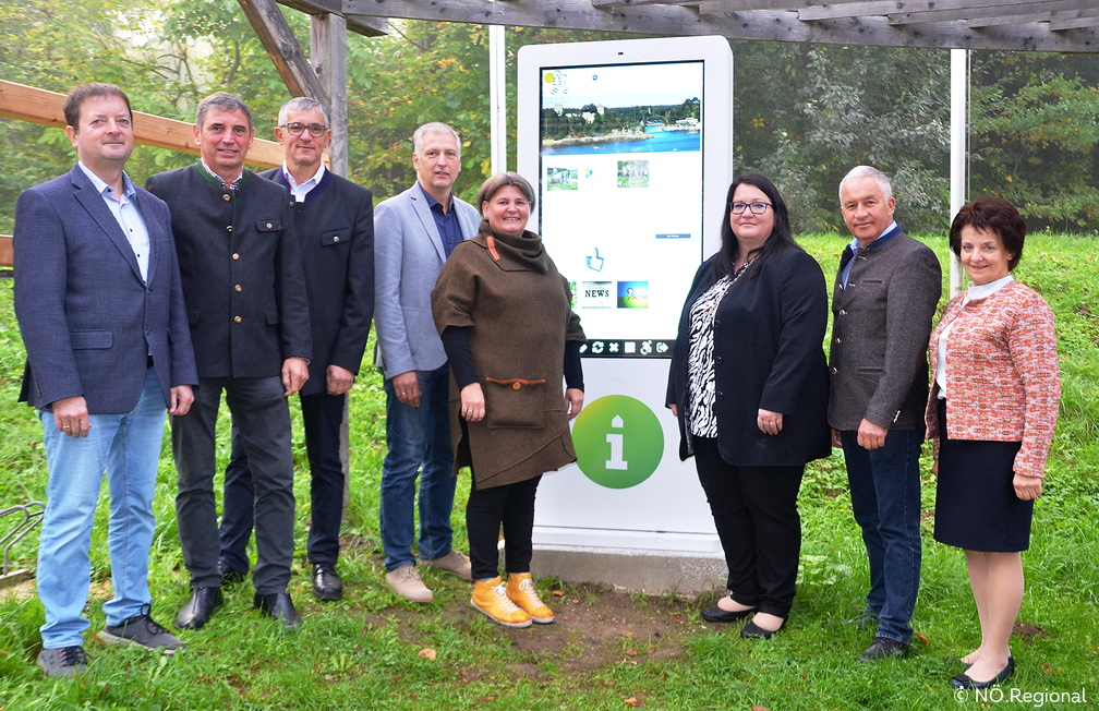 Digitale Infotafel für die Kleinregion Kampseen